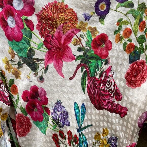 MUKZIN Floral Tiger Print Midi Dress - Picture 12 of 16